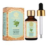 RYLLZ ESSENTIALS Peppermint Essential Oil With Glass Dropper | 100% Pure & Natural | Steam Distilled (30ml)