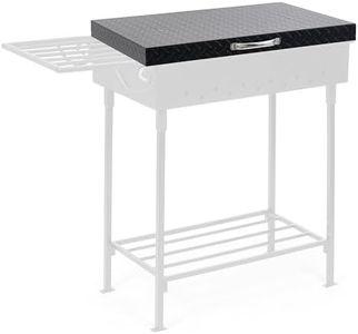 Flybold 36 Inch Blackstone Griddle Hard Cover – Aluminum Flat Top Grill Lid with Suitcase Handle – Lightweight, Weatherproof, Diamond Cut BBQ Replacement Cover for Blackstone & Member’s Mark Griddles