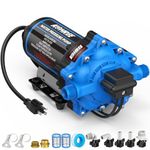 Kohree 7.0 GPM 70 PSI 110V AC Water Pressure Pump, On Demand Self-Priming RV Fresh Water Pump, 5-Chamber Diaphragm Pump with Pressure Switch and Strainer for RV, Marine, Garden, Kitchen, Bathroom