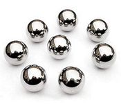 ART IFACT 25 Pieces of 12.5mm Silver Solid Bearing Ball - Use is Cycle Ball Bearing (Silver, 12mm) - Not Magnets