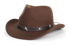 Western Cowboy Cowgirl Hat for Kids Boys Girls Felt Fedora Hats (for Kids 3-6 Years), Coffee, 4-8 Years