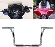 Chorme 12" Rise Ape Hanger Bar 1-1/4" Fat Handlebar Fits For Harley Dressers Baggers Touring