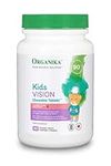 Organika Kids Vision Chewable Tablets Strawberry Flavour - Vitamin A, Beta-Carotene to Support Function and Development- 90tabs