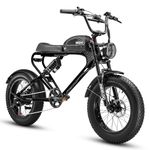 MEELOD Electric Bike for Adults 1200W Peak Power Brushless Motor 48V 20AH Removable Battery Ebike, Dual Shock Absorber, 32MPH Mountain Ebike, Color LCD Display, 7 Speed, 20" x4.0 Fat tire Ebike