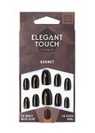 Elegant Touch Colour False Nails, Garnet, Oval Shape, 24 Nails with Glue included