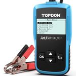 TT TOPDON AB101 Car Battery Tester 12v on Cranking Charging System and Battery Load 100-2000 CCA Alternator Analyzer for Cars SUVs Light Trucks