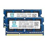 Motoeagle DDR3L-1600 SODIMM 16GB Kit (2x8GB) PC3L-12800S 8GB 2Rx8 PC3 12800S DDR3 1600MHz RAM 1.35V/1.5V CL11 204-Pin Non-ECC Unbuffered Laptop Memory