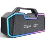 Bluetooth Speaker,ZEALOT 80W Speakers Bluetooth Wireless, Portable Speaker with Dual Paring,IPX7 Waterproof Bluetooth Speaker with 14,400MAh Big Battery,V5.2/40H Play/Stereo/Party/TF/AUX/U-Disk