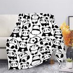 Showudesigns Cute Cartoon Panda Blanket Sleeping and Napping Blanket 55x70 inch Cozy Throw Blanket for Couch Sofa Office Car Decor