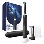 Oral-B Power iO Series 5 Limited Electric Toothbrush, Black, iO5 Rechargeable Power Toothbrush with 3 Brush Heads, Travel Case and Refill Holder