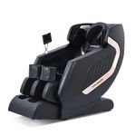 SPARNOD FITNESS New Deluxe Plus Massage Chair Recliner: Featuring 22 Fixed Massage Balls, 22 Airbags, Back Heat Therapy, Zero Gravity, Foot Massage, LCD Display, Bluetooth Speakers.