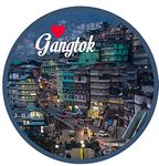 PEACOCKRIDE Love Gangtok City I Souvenir l Travel I Fridge Magnet (Metal, Multicolour, 75mm)