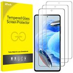 JETech Screen Protector for Xiaomi Redmi Note 12 Pro 5G / Note 12 Pro+ Plus 5G, 9H Tempered Glass Film, Anti-Scratch, HD Clear, 3-Pack