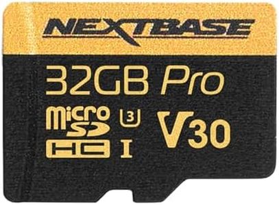 Nextbase 32GB U3 Micro SD Memory Card - with Adapter - Compatible with Nextbase in-Car Dash Cams Series 1 and 2