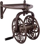 Liberty Garden 710 Navigator Rotating Garden Hose Reel, 125-Feet, Bronze