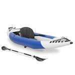 MSW MSW-M-K1 Inflatable kayak - single-seater - complete set with paddle, seat and accessories inflatable kayak Air kayak Inflatable kayak Kayak inflatable 95 kg