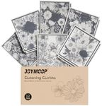 JOYMOOP Decorate Cleaning Cloth (Black White of Decorative Series), Reusable Absorbent Dish Towels, Non-Scratch Washable Rags for Cookware, Kitchen and Household Cleaning - 12pcs, 6.7×7.9inch