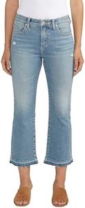 JAG Jeans Women's Eloise Mid Rise Cropped Bootcut Jeans, Blue Dust, 6