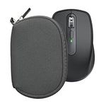 kwmobile Neoprene Case Compatible with Logitech MX Anywhere 3 / Anywhere 3S - Case for Mouse Soft Pouch Carry Bag - Dark Grey