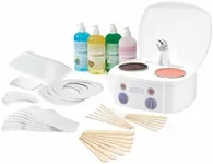 Satin Smooth Professional Dual Wax Warmer Kit - Hair Removal System with Hard & Soft Wax Accessories, Pre & Post-Wax Care Supplies, Spa Waxing Kit for Face and Body