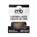 Moneysworth & Best 72" Leather Shoe and Boot Laces-Brown