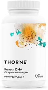 Thorne Prenatal DHA - 650 mg DHA and 200 mg of EPA - Supports Baby’s Brain and Nervous System Development from Pregnancy to Nursing - 60 capsules