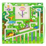 Magnetic Color and Number Maze, Montessori Toys for 3 4 5 Year Old Toddler Boys Girls, Magnet Drawing Board, Preschool Activities Educational Learning Toys, Gifts for Kids Birthday Christmas
