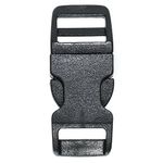 PARACORD PLANET 1/2" 100 Pack Contoured Side Release Buckle Black