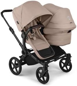 Bugaboo Donkey 6 Double Side-by-Side All Terrain Stroller and Sibling Seat - Desert Taupe Melange