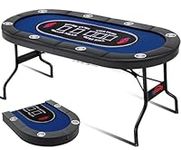 Rioloiuy 8 Player Poker Table Folda