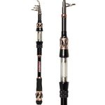 PLUSINNO Fishing Rod - 24 Ton Carbon Fiber - Stainless Steel Hooded Reel Seats - Aluminum Oxide Guide Inserts，Telescopic Retractable Spinning Pole for Saltwater Freshwater Fishing