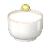 REWOSAL Kids Alarm Clock,Cute Cat Alarm Clock for Kids Girls, Children's USB Alarm for School, Nightstand Clock with Light