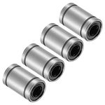 Kozelo 4pcs LM8UU Linear Ball Bearings, [8mm x 15mm x 24mm] Steel Linear Motion Bearing for CNC Machines Packaging Equipment 3D Printers Use