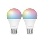 Smart Bulb (9W) RGB + CCT Promo Pack – Energy-Saving Multicolour LED Bulb (E27), Adjustable Brightness, Voice Control Compatible with Alexa/Google/Siri, No Hub Required, Tuya Smart Compatible