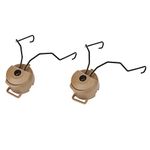 Arc Rail Headset,Helmet Headset Adapter,Arc Rail Helmet Adapter,Tactical Helmet Headset Holder,1 Pair Airsoft Fast Helmet Rail Adapter Set for Fast/ACH/MICH/Comtac Helmet
