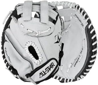All Star Youth Future Star Fastpitch Catcher's Glove White/Black 32.5