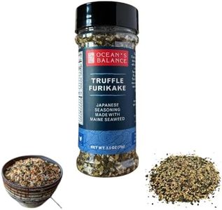 Truffle Furikake Seasoning by Ocean’s Balance – Gourmet Seaweed Rice Topping with Black Truffle & Kelp – Vegan, Low Sodium, Umami Flavor – 71g Jar