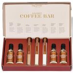 Thoughtfully Gourmet, Coffee Bar Gift Set, Includes 4 Delicious Coffee Syrups, 2 Flavored Sugars and 1 Cocoa Powder to Elevate Your Coffee