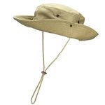 FALETO Bucket Hat Boonie Cowboy Hat Wide Brim Caps Fishing Hat with Adjustable Strap Khaki