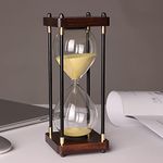 Premium Large Hourglass Sand Timer 60 Minutes, Decorative Sandglass Clock, Modern Hour Glass Timers Gift for Men & Women, Time Management Tools for Classroom Kitchen Home Office Desk Decor