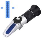 AUTOUTLET Brix Refractometer with ATC, Brix 0-90%, Portable Hand Held Refractometer for Sugar Content Test