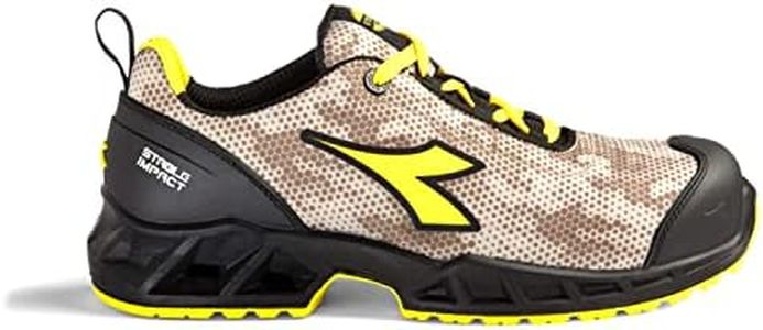 DIADORA Shark Stable Impact Low S3 SRC ESD, Zapatillas Unisex Adulto, Black/Moon Rock, 44 EU