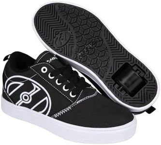 Heelys Unisex Kids Pro 20 Lg Wheeled Shoe, Black White, 5 UK