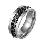 Udolfly Mens Fidget Rings Anxiety S