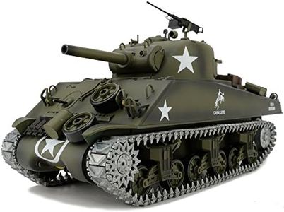 Modified Edition 1/16 2.4ghz Remote Control US M4A3 Sherman Tank Model(360-Degree Rotating Turret)(Steel Gear Gearbox)(3800mah Battery)(Metal Tracks &Sprocket Wheel & Idle Wheel)