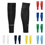 LION SPORTSWEAR Kids/Youth Football Sock Sleeves To Accompany Grip Socks - Fits Over Calf/Shin Pads - Variety Of Colors To Match Your Team Kit (Black)