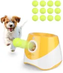 Automatic Ball Launcher For Dogs，Ball Launcher For Dogs With 12 Tennis Ball， Dog Ball Thrower Launcher,Ball Launcher For Large Dogs,Tennis Ball Launcher For Small Dogs,Self Throwing Ball Machine