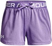 Under Armour Girls' Play Up Twist Shorts , Vivid Lilac (560)/White , Youth X-Large