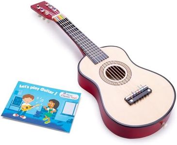 New Classic Toys- Kids Toy Guitar Guitare, 344, Naturel
