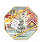 Yankee Candle - Advent Calendar Advent Wreath 2024 Christmas | 24 Tea Lights | 1 Tea Light Holder | Passport to the Holidays